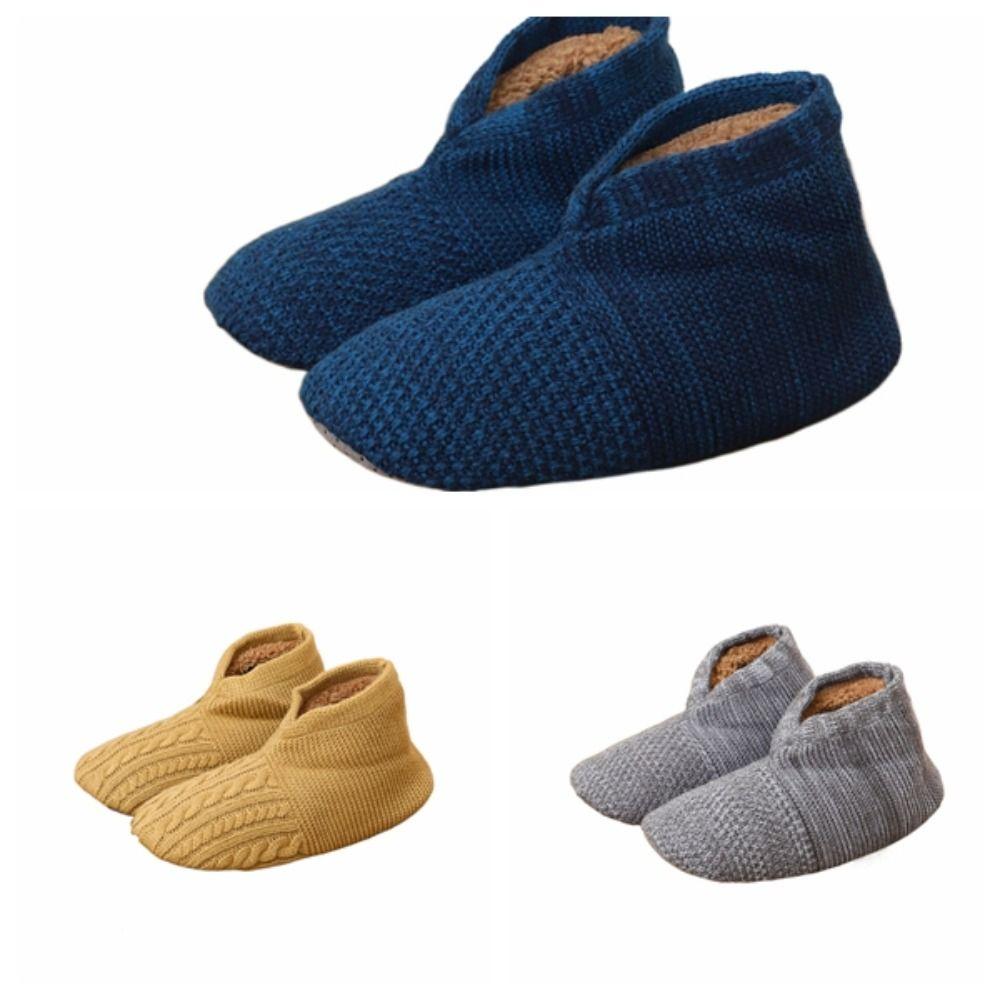 Ankle Tube Winter Floor Socks Non-slip Knitted Sleeping Socks Thicken Plush Socks  Men