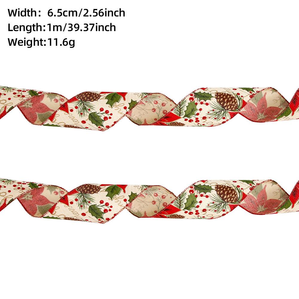 

Unique 65cm Christmas Ribbon Embellishments With Playful Pinecones Bells And StyleA