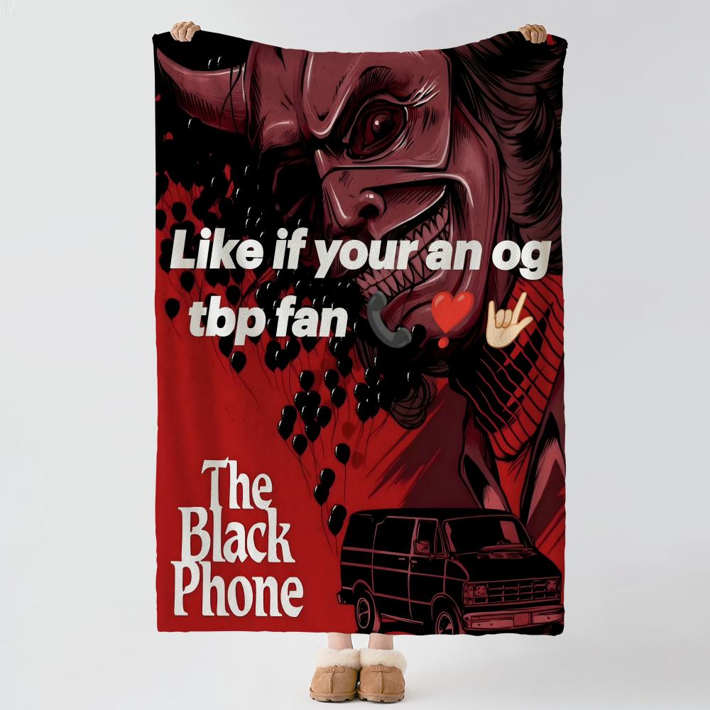 movie T-The Black Phone-E Throw Thick Comfort Flannel Quilt, Multi-scene Use Indoor Outdoor Daily Nap