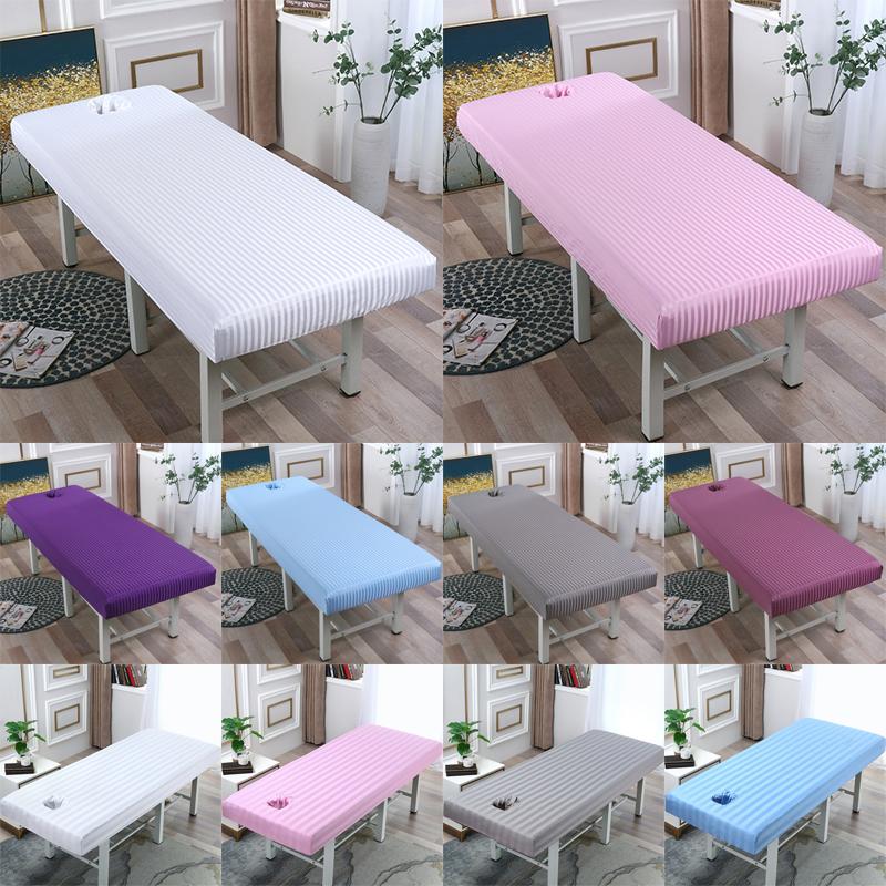 Beauty Massage Bed Table Cover Bed Sheets SPA Bed Fitted Sheet Massage Beauty Salon Treatment Table Cover With Face Hole