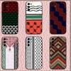 Custodia per Telefono P-Palestine-S Hattah Keffiyeh Per Samsung S25,S24,S21,S22,S23,S30,Ultra,S20,Plus,Fe,Lite,Note,10,9,5G Cover Nera