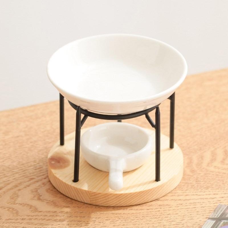 Elegant Ceramics Aromatherapies Diffuser Wax Melt Essential Oil Burners Tealight Holder for Bedroom and Spa Decoration