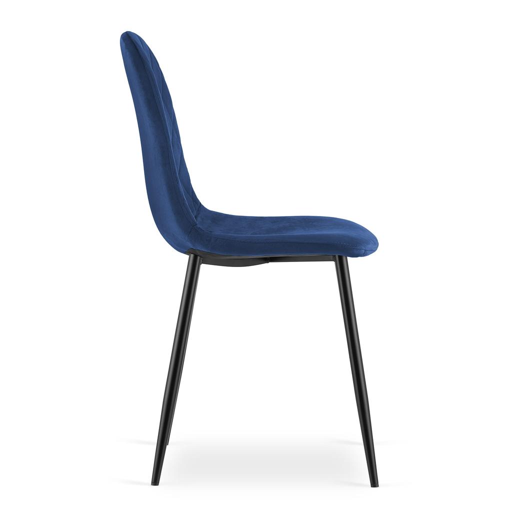 ASTI chair - navy blue velvet x 4