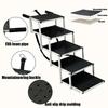 Hundetreppe für Autos Breit 5-stufig Hund Auto Treppen Faltbar Tragbar Haustier Treppen Leichtes Aluminium für Auto SUV und LKW 200 lbs