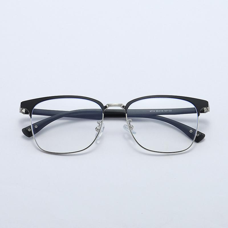 

Half Frame Reading Glasses Men High Quality Anti Blue Light Business Male Presbyopic Eyeglasses TR90 Prescription Diopter Glases Original lens 0