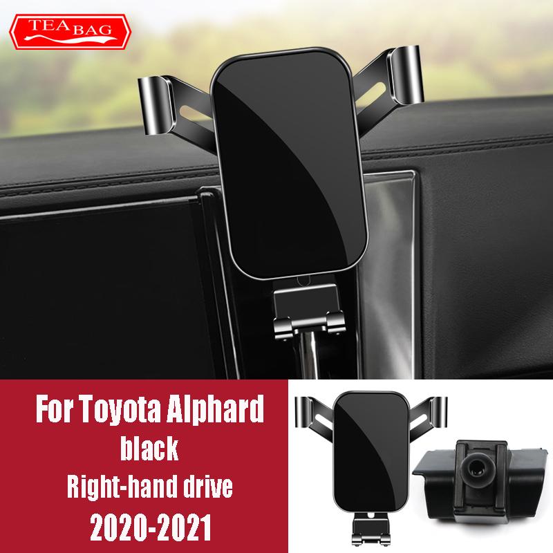 Car Styling Phone Holder For Toyota Alphard 2015-2019 2020 2021 LHD RHD Auto Gravity GPS Navigation Bracket Interior Accessories