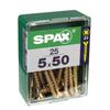 Vis - SPAX - Tête Fraisée - Diam. 5 Mm - Long. 50 Mm - Lot De 25