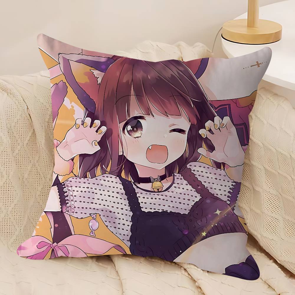 M-Menhera-chan Pillow Case Removable Washable Cushion Cover – All-Season Soft Linen