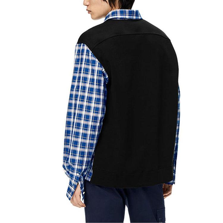 LOEWE Fleece Back Check Relaxed Fit Shirt H526Y05W94-1105