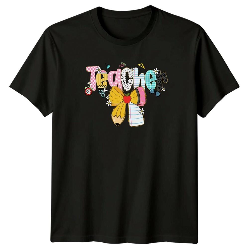 Teacher School Supplies Education Unisexs TShirt Unisexs Tee Graphic Top