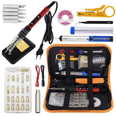 Electric Soldering Iron 80W LCD Digital Display Adjustable Temperature Rework 220V / 110V Welding Solder Tools