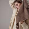 100% Cashmere Triangle Petite Scarf Beige