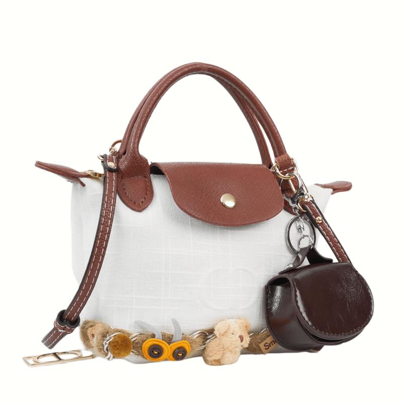 DIOR Bag [Customized Cosmetic Bag] Mocha Lulu Simple Niche High-end Trend Commuting Exquisite Fashion Versatile Cute Style Polyester Fiber Storage