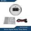 ELING Universal Waterproof 52mm Digital Water Temperatur Gauge Meter 40-120 Degree with Red Backlight for Car Yacht 12V 24V