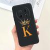 For Huawei nova Y91 4G Case Fashion Flower Letter Luxury Crown Soft Silicone Back Cover For Huawei nova Y 91 STG-LX1 Phone Cases