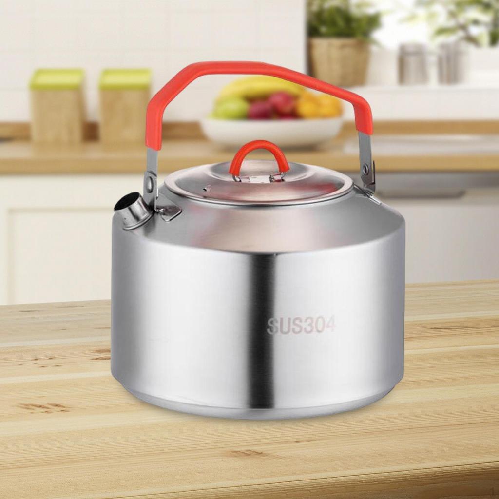 Camping Kettle Camp Tea Coffee Pot Campfire with Handles Hiking for