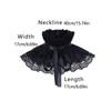 Medieval Detachable Pleated Collar Ruffle Collar Neckpiece Costume Props Neckwear Faux Collar For Historical Reenactment Stage Show
