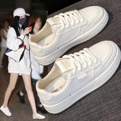 Soft Sole Lightweight Leather Little White Shoes Breathable Summer Women's Shoes Spring and Autumn New Flat Baseplate Shoes Casual Sports Shoes