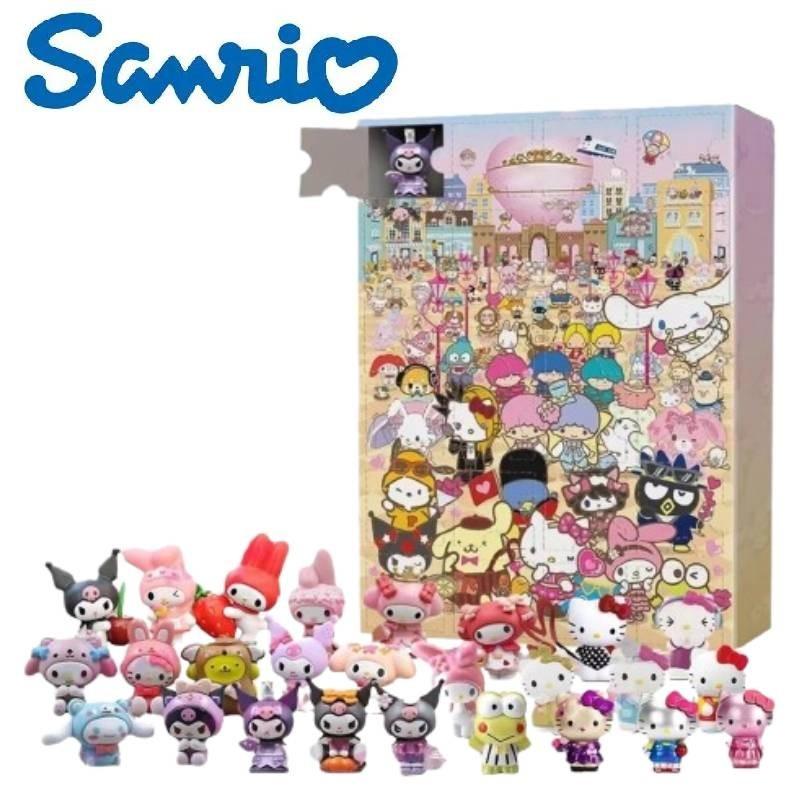 2024 New Arrival Sanrio Hello Kitty Christmas Countdown Surprise Calendar Box With 24 Unique Collectibles For Interactive Play