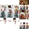 Enchanting Christmas Tree Top Topper Cover Featuring Adorable Snowman Hat Design