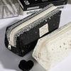 Star Print Pen Bag Lace Stationery Bag Multi-functional Pencil Case  Students