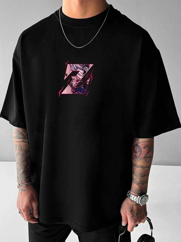 New Dragon Ball Super Large Dragon Ball Magic Person Printed Symbol Classic Direct Spray Printed Tshirt for Men