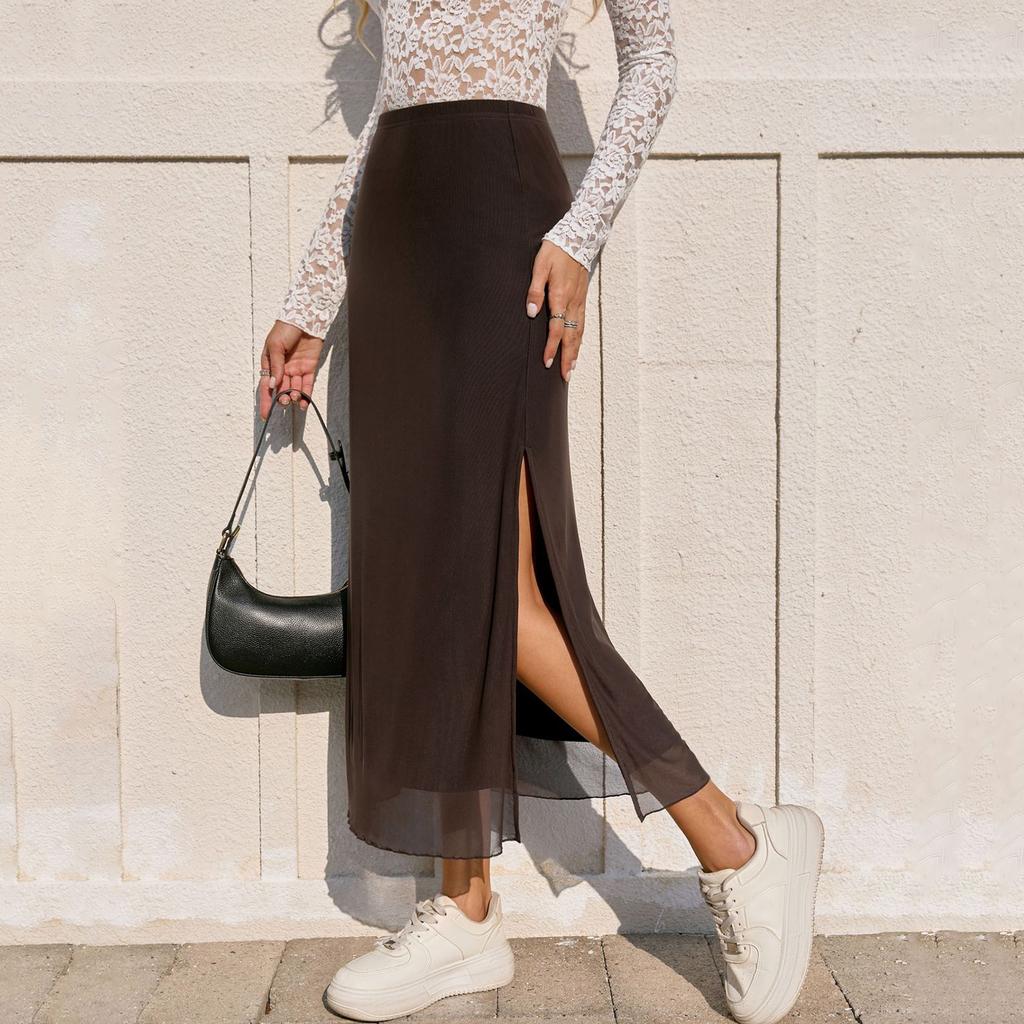 Damen Sommer Lässige Mode Figurbetontes Spitzenröckchen
