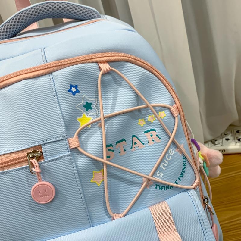 Student Schoolbag Women's Lightweight Large Capacity Star Backpack
