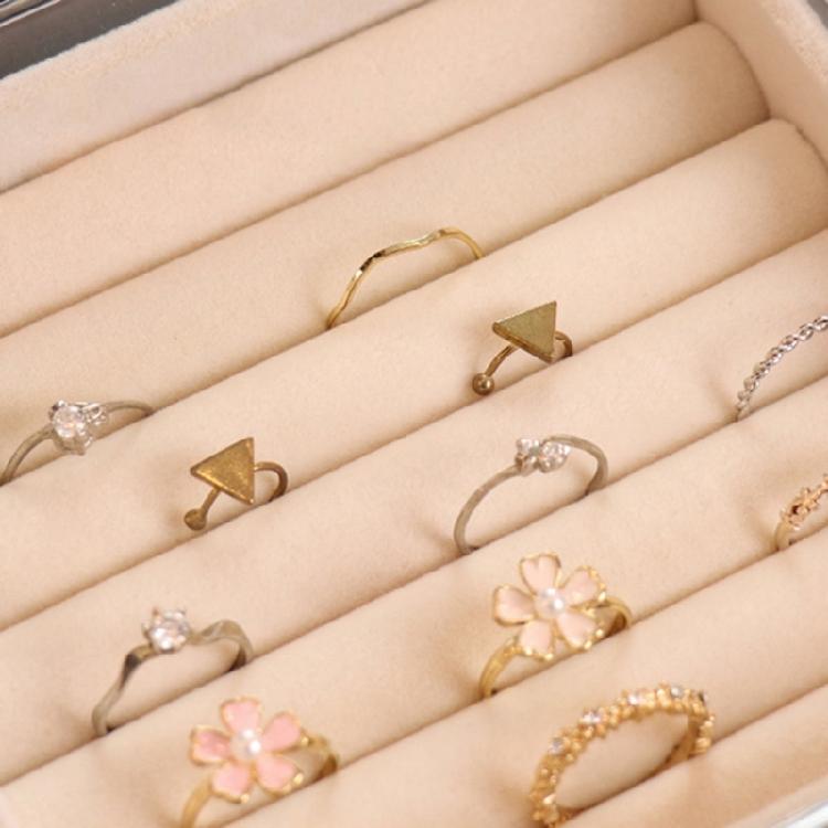 Elegant Jewelry Holder With 5 Drawers Clear Plastic Case For Women's Earrings Rings and Necklaces Storage Solution