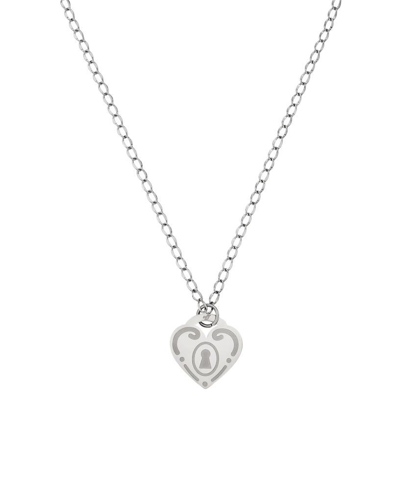 Nff Love Code Necklace-Silver