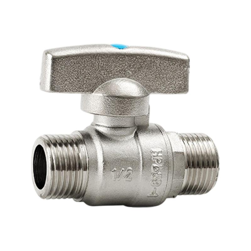 Premium Industrial Double Male Thread Ball Valves 1/2 Inch Or 3/4 Inch SuitableFor Home And Commercial Industry Plumbing