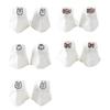 Ladies Spring and Summer Style Cotton Deodorizing Sweaty Cartoon Embroidery Cute White Socks