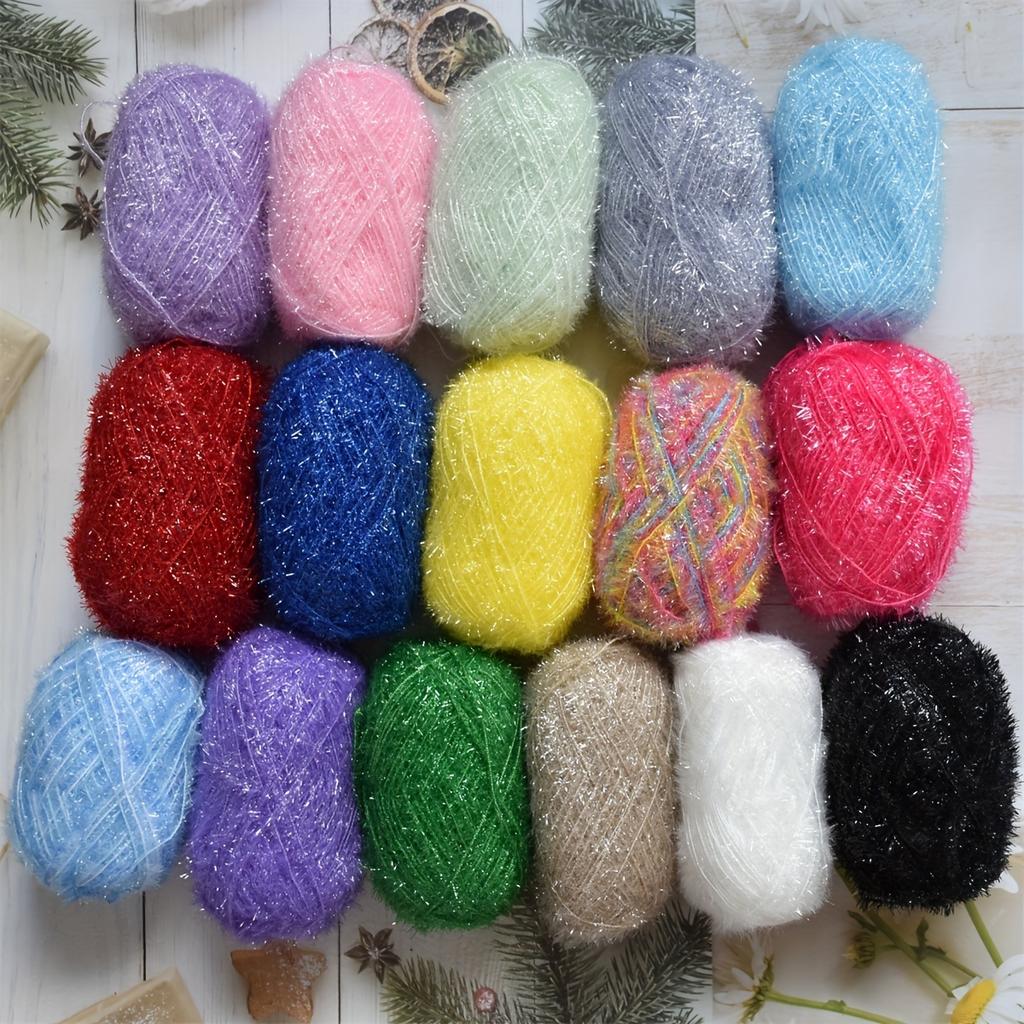 6pcs Segment Dyed Raffia Yarn for Beach Bags  Chunky Polyester Bundle (300g) - Textured Crochet Knitting Yarn for DIY Tote Bags, Shawls