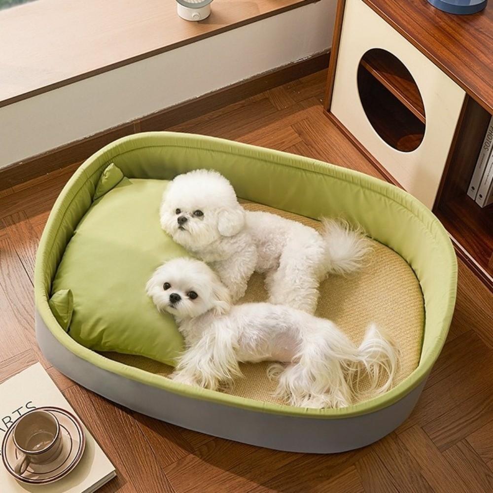 Universal Small Dog Sofa with Cooling Mat and Pillow Sleeping Mat New Summer Pet Bed