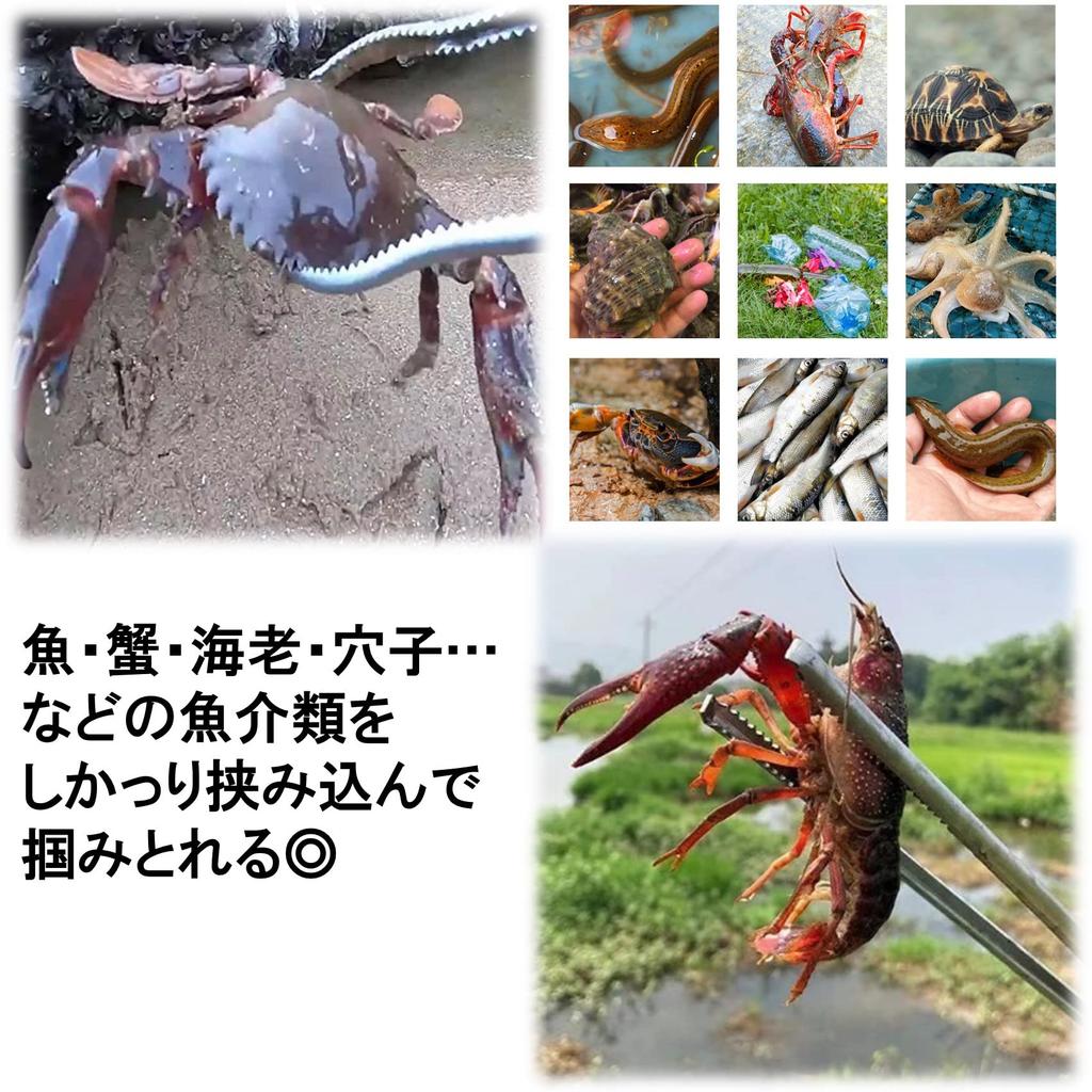 NOELAMOUR Fish Grip, Crab Claws, Fish Grabber, Fishing, Outdoor Fishing Equipment (Red)