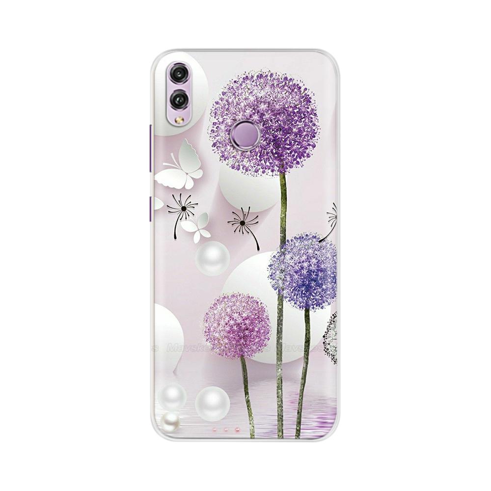 Für Honor 8X Hülle Mode Klare Bunte Weiche Handy-Rückabdeckung Für Huawei Honor 8X Silikon Funda Stoßfänger Schalen für Honor 8X