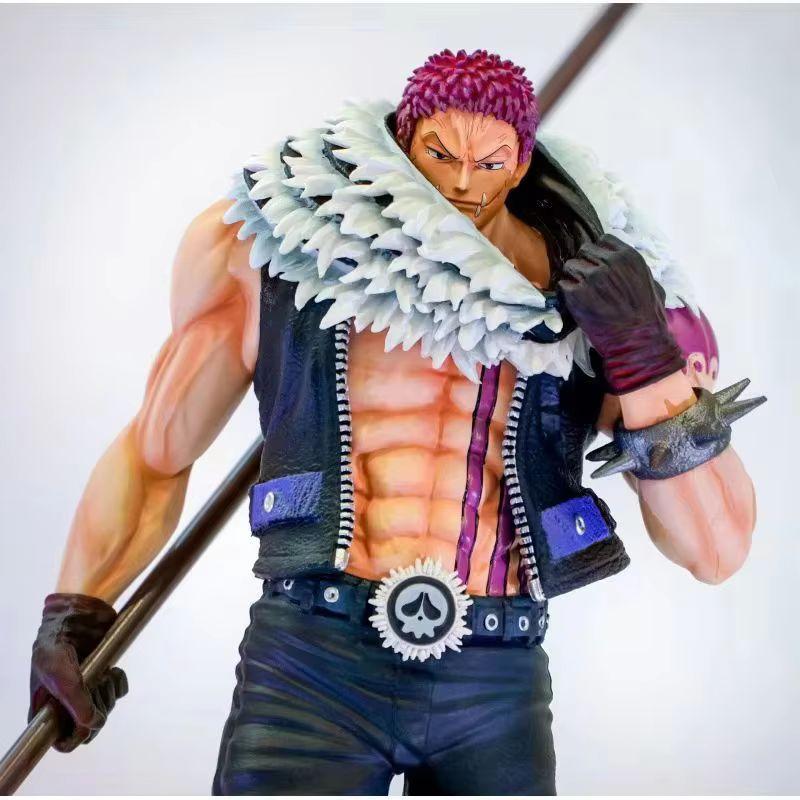One Piece Anime Charlotte Katakuri Action Figure 44cm Gk Toy Model Collectible Holiday Ornament For Animation Fans