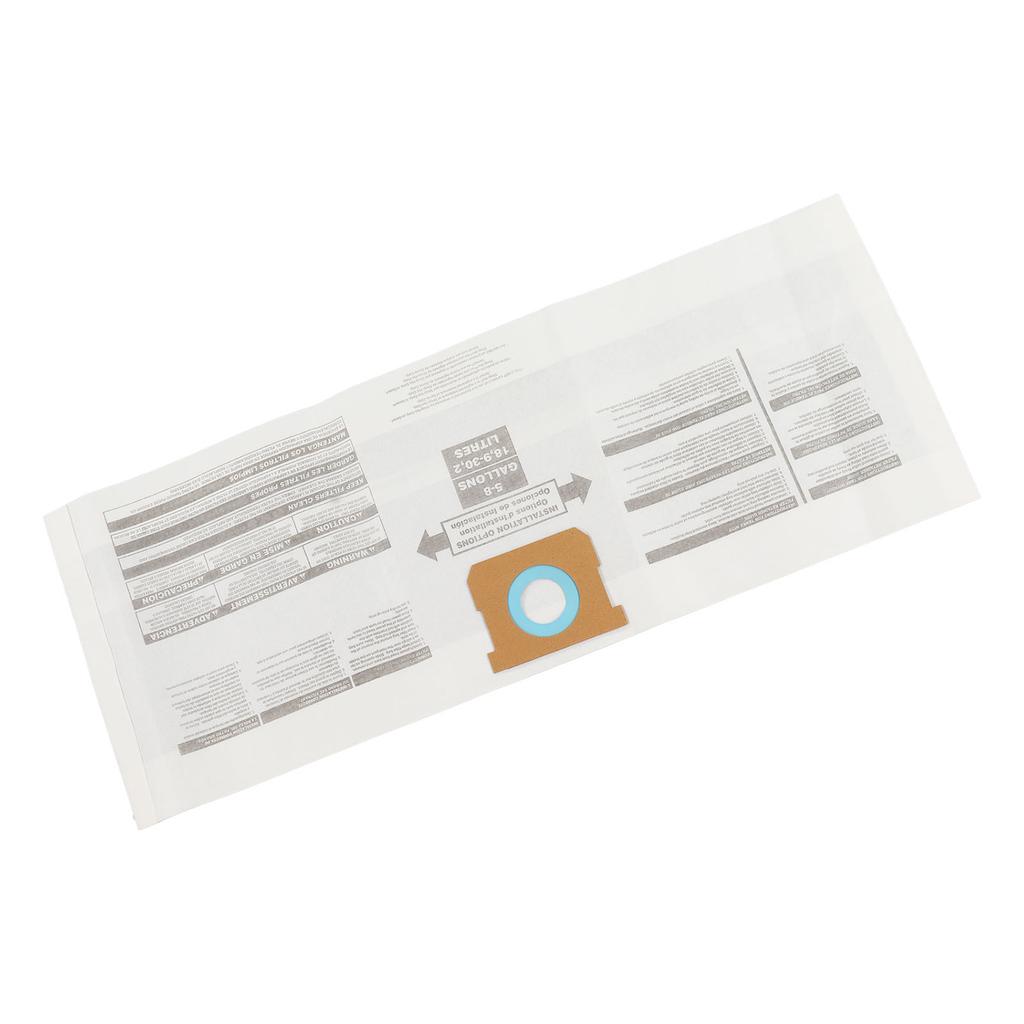 2Pcs Replacement Filter Bags Replacement Wet Dry Vacuum Bags for Shop Vac 9066100 5?8 Gallon Ridgid