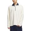 Adidas Originals X Notitle FW23 Contrast Zip Double Layer Long Sleeve Polo Unisex Tops Beige IN1021