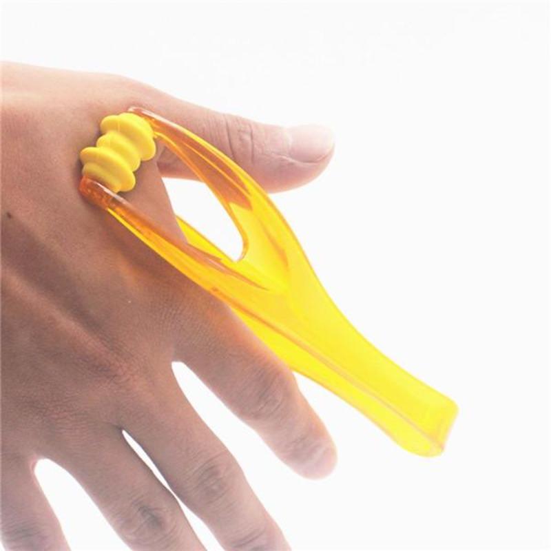 1 mini masajeador de dedos con rodillo de plástico, profesional, para la belleza de los dedos, para personas mayores, suministros de salud.