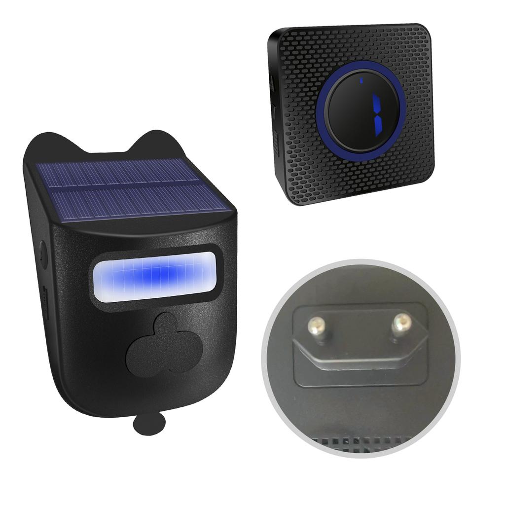 Solar Driveway Alarm 984ft Long Range Wireless Driveway Alarm IP60 Weather Resistant Infrared Motion Sensor Detector
