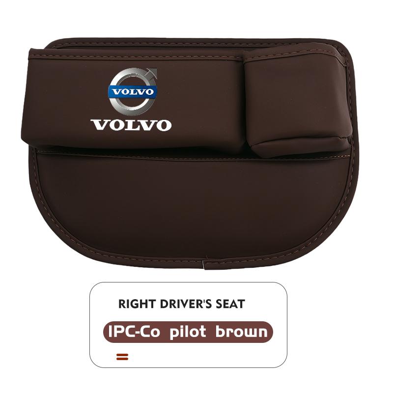 For Volvo Leather Car Seat Gap Filler Storage Box Cup Holder Accessories Xc60 Xc90 V40 V60 S60 V50 V90 S80 C40 XC40 V70 XC70 C30