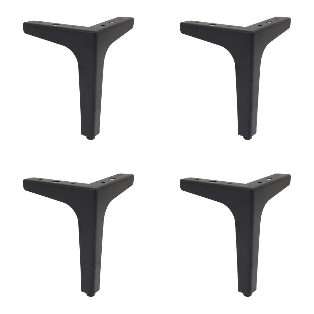 4er-Pack Dreieckige Möbelbeine 15 cm Moderne Metallmöbelbeine für Schränke Sofas und Tische Stützbein Hardware Zubehör
