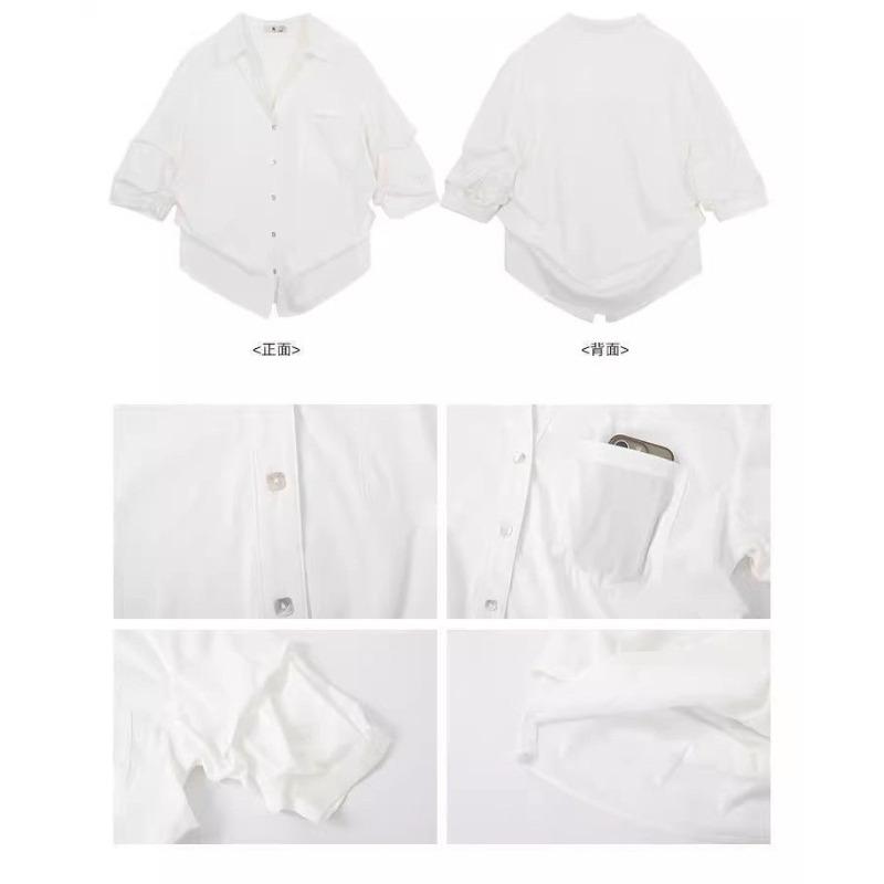 Loose-fitting Women's Spring/summer New Style Laid-back Long-sleeved Shirt Simple and Versatile Top That Goes Well with Everything