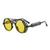 Classic Gothic Steampunk Sunglasses Luxury Brand Designer Men and Women Retro Round Pc Frame Sunglasses