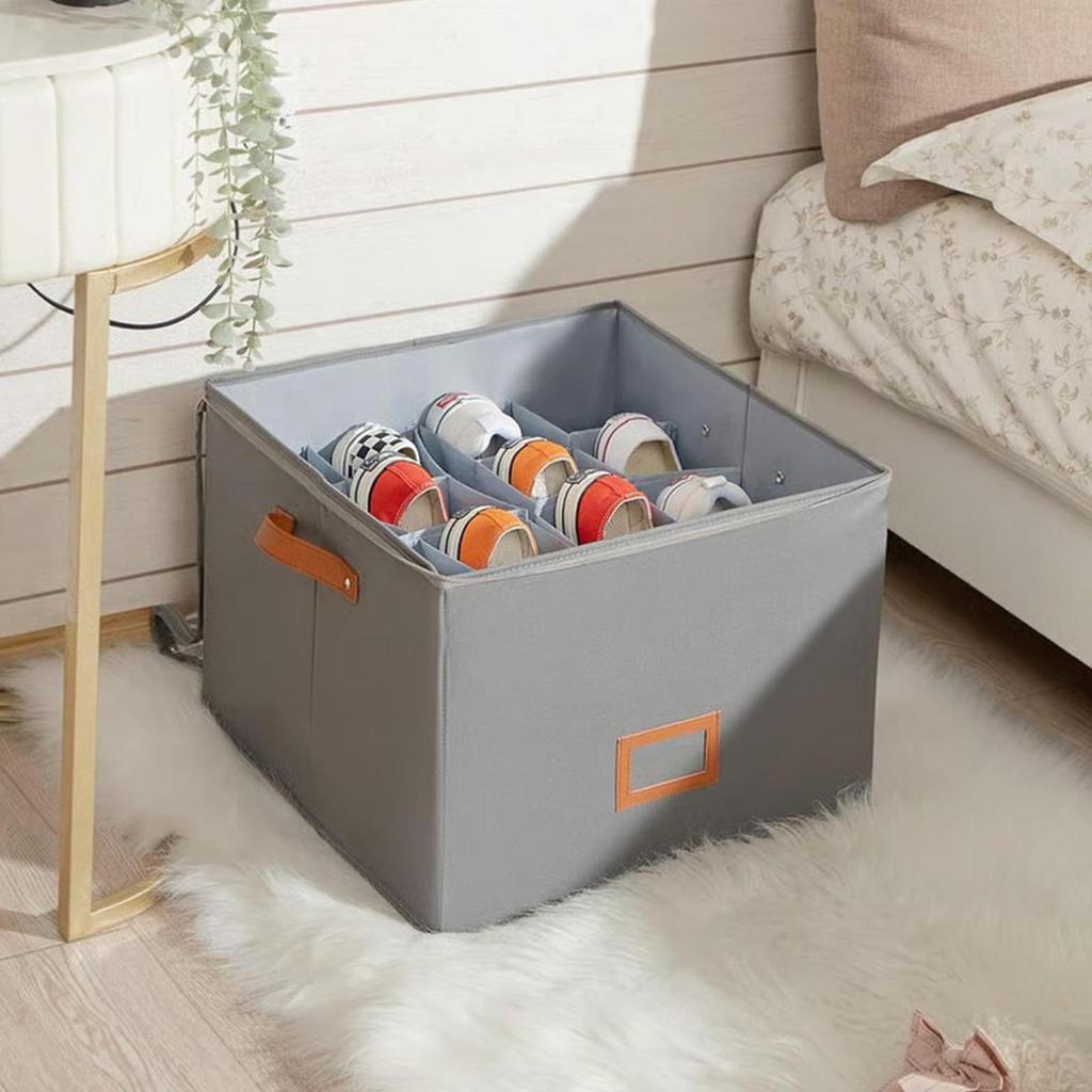 Shoes Organizer Stackable Portable Divider Kids Toys Box Shoe Organizers For Dorm College Apartment Entryway Hallway Garage