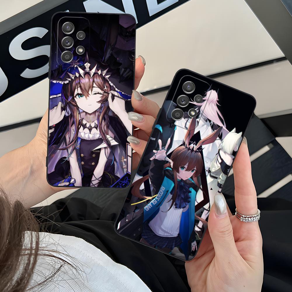 Arknights Amiya Mobile Phone Case for Samsung Galaxy M55 54 42 35 34 33 32 23 22 15 14 13 12 F55 5G Colour Protective Pretty