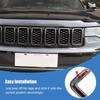 Car Grille Engine Hood Decoration Cover Stickers For Jeep Grand Cherokee 2017-2020 ABS Car Exterior Accessories