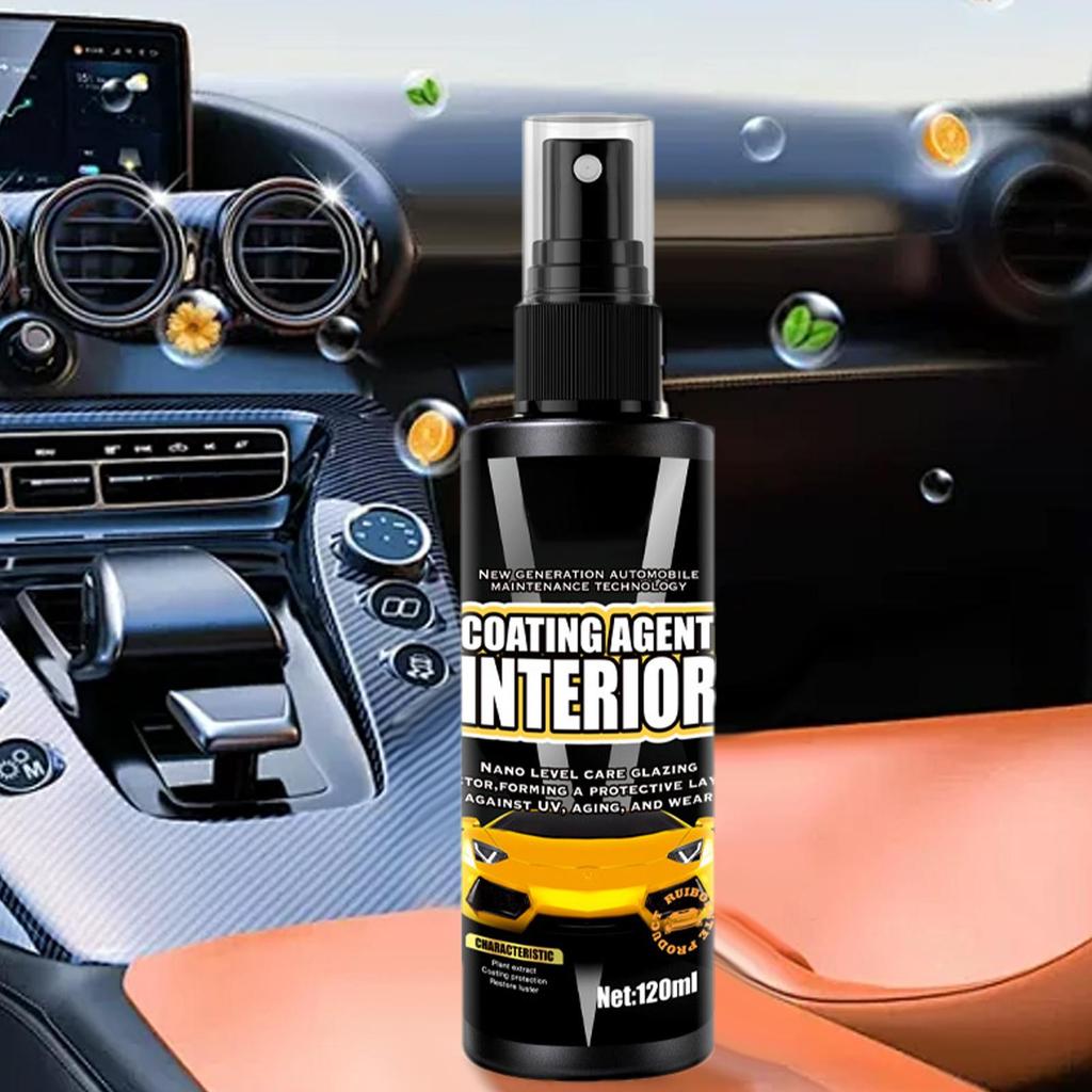 Car Trim Restorer 120ml All Purpose Quick Liquid Auto Supplies Car Seat Cleaner For Truck Dashboards Door Frames Door Panels