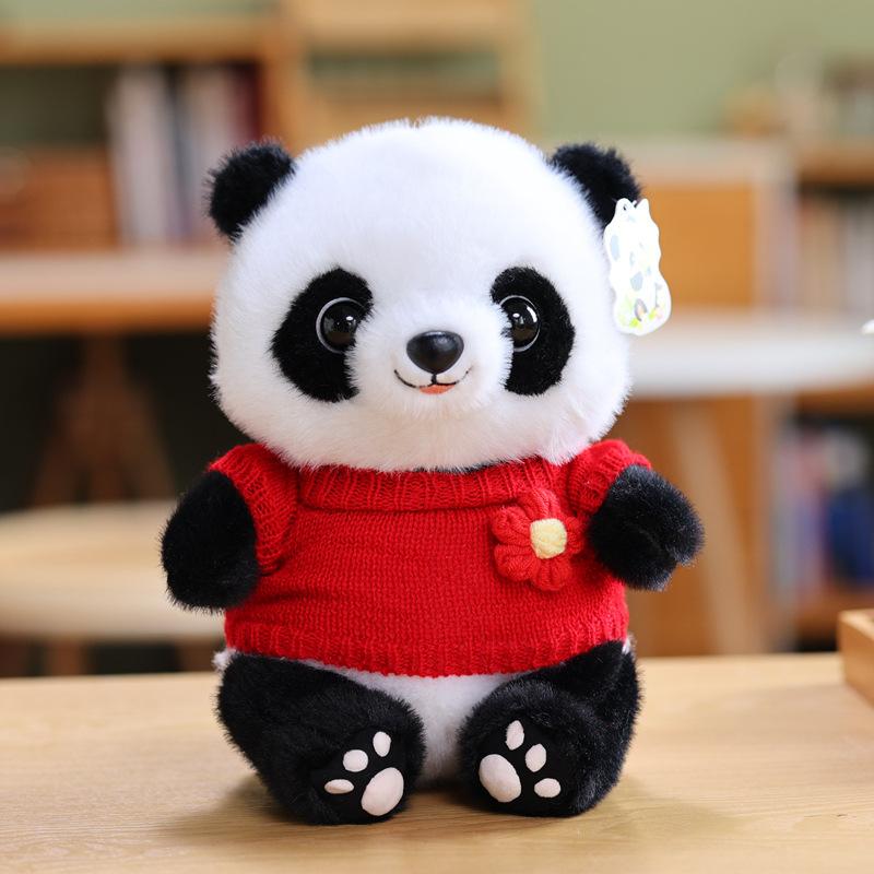 Chengdu panda doll plush toy clothing doll travel souvenir birthday gift